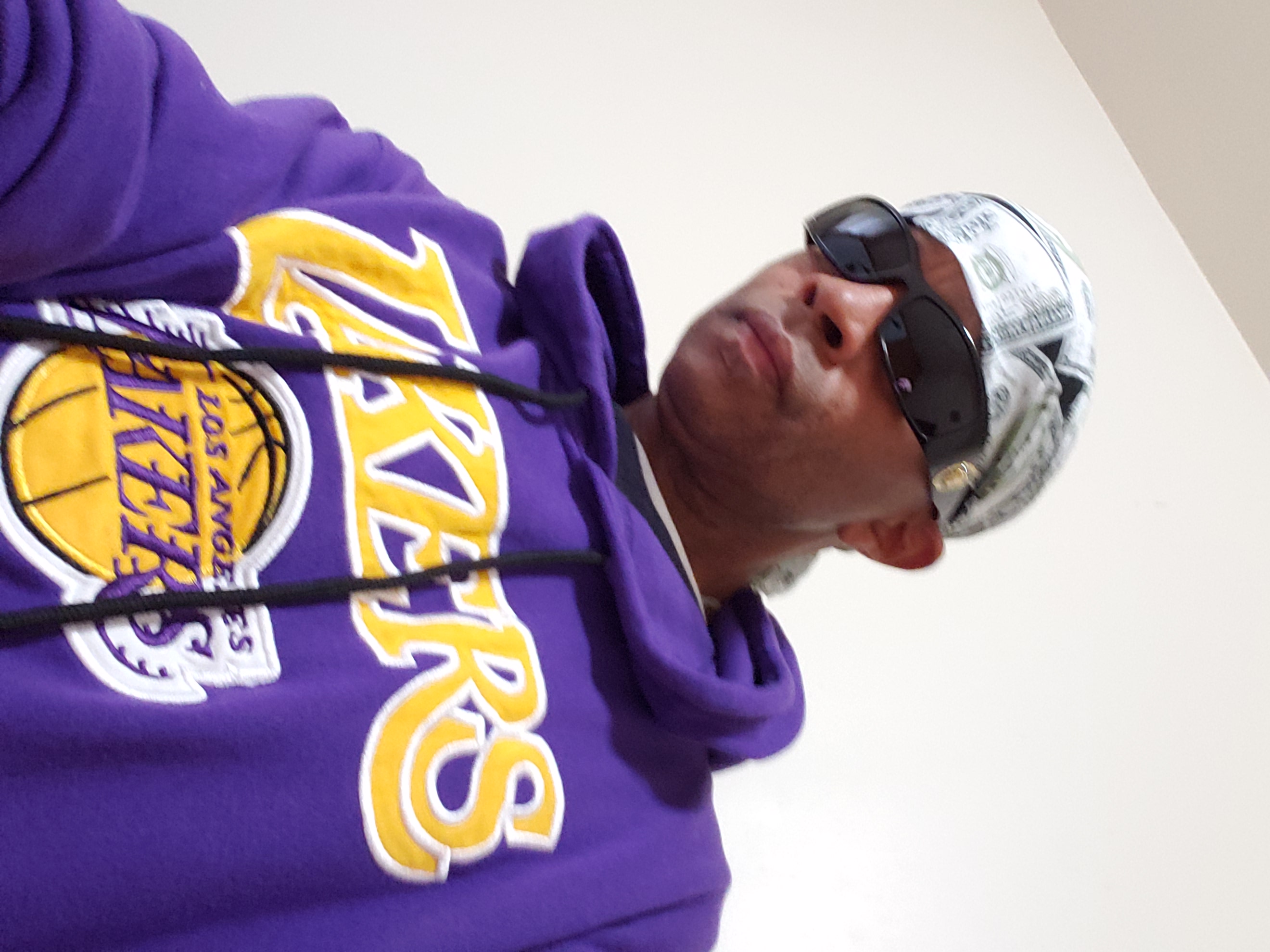 Johnny Long in L.A with The L.A. Lakers 